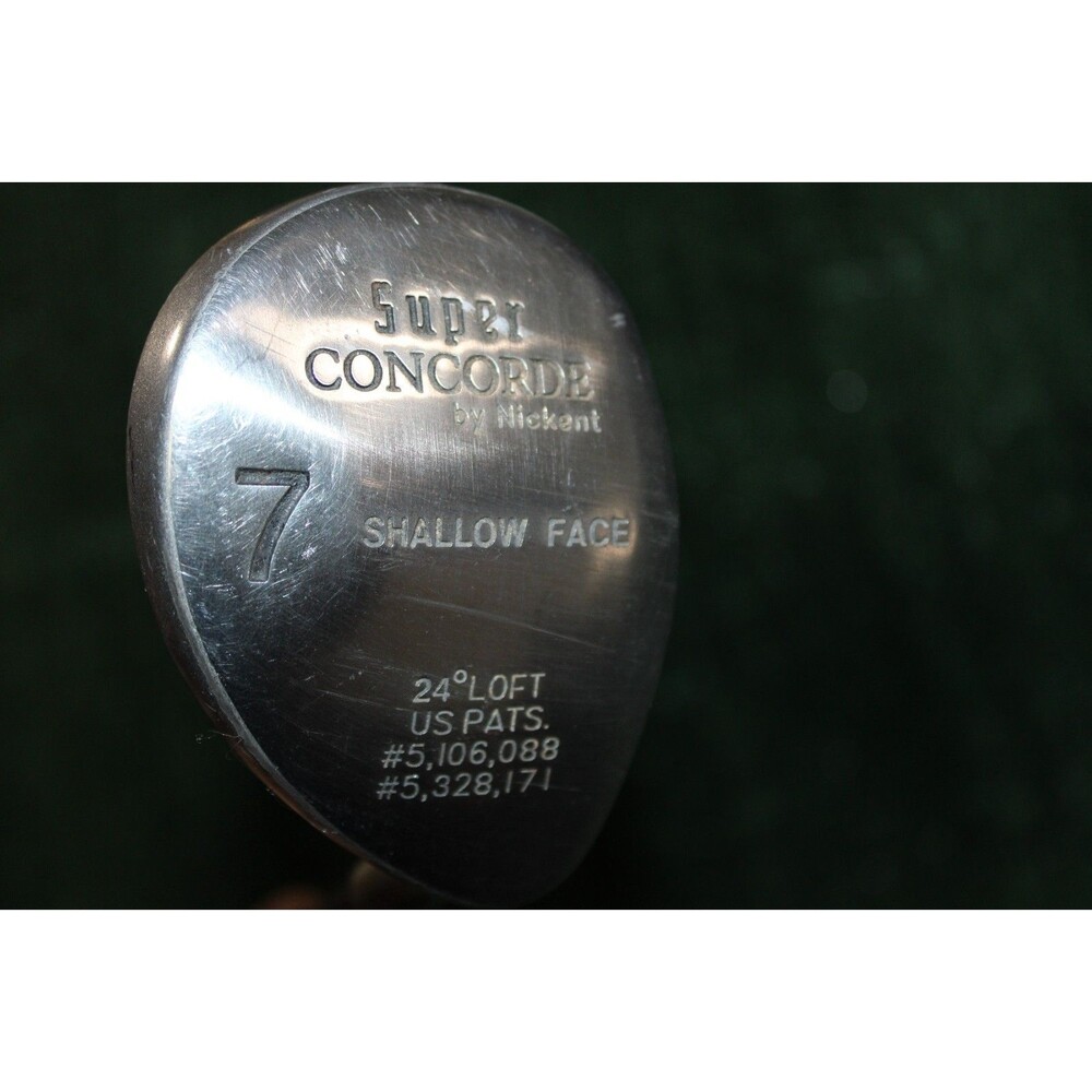 Super Concorde Shallow Face Nickent RH 7 Wood 24 Degree Loft Low Torque Flex R